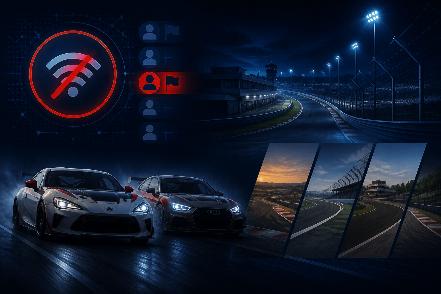 iRacing 2025 Season 3 Patch 1 adds connection black flags and night lighting
