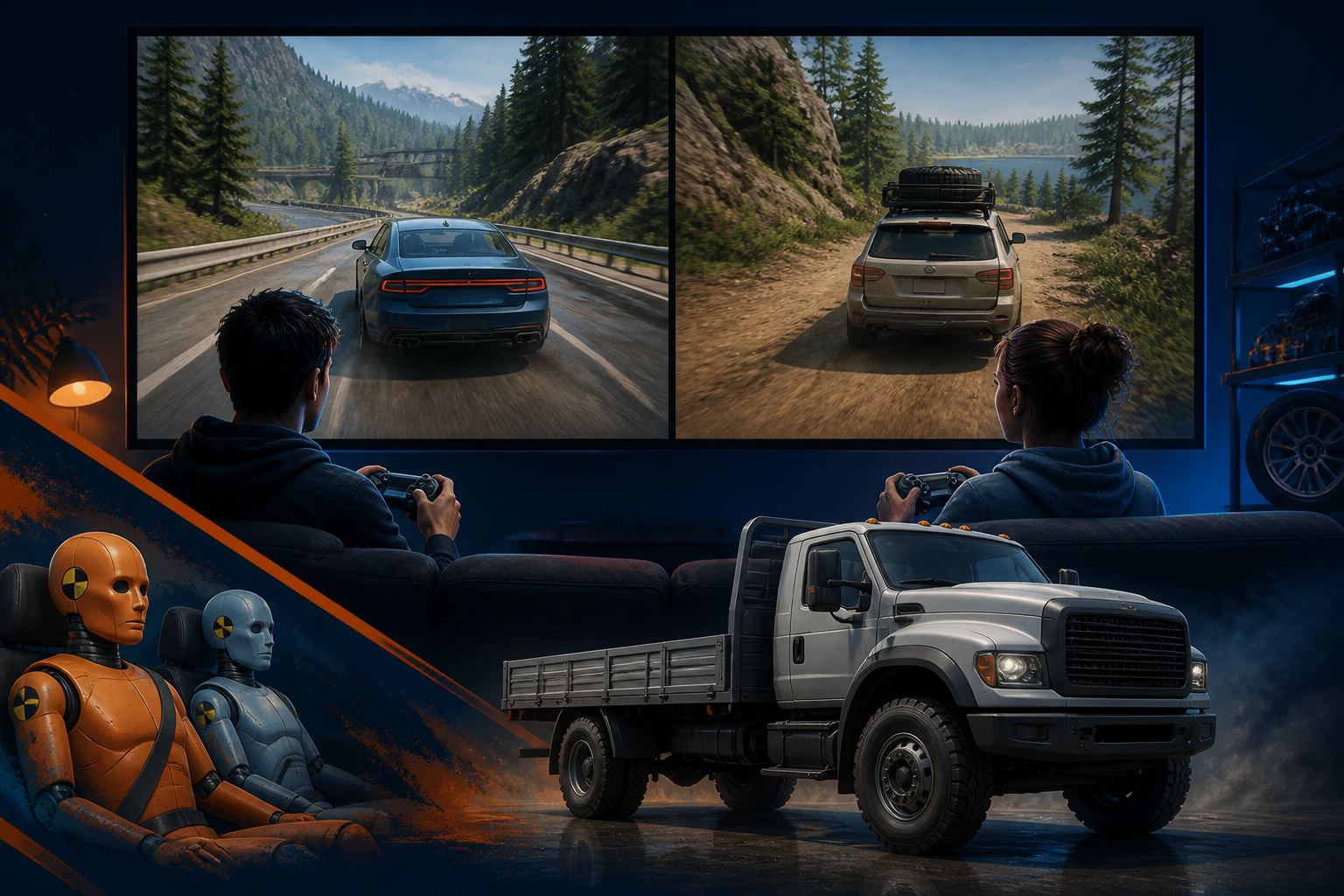 BeamNG.drive v0.40 brings local split-screen