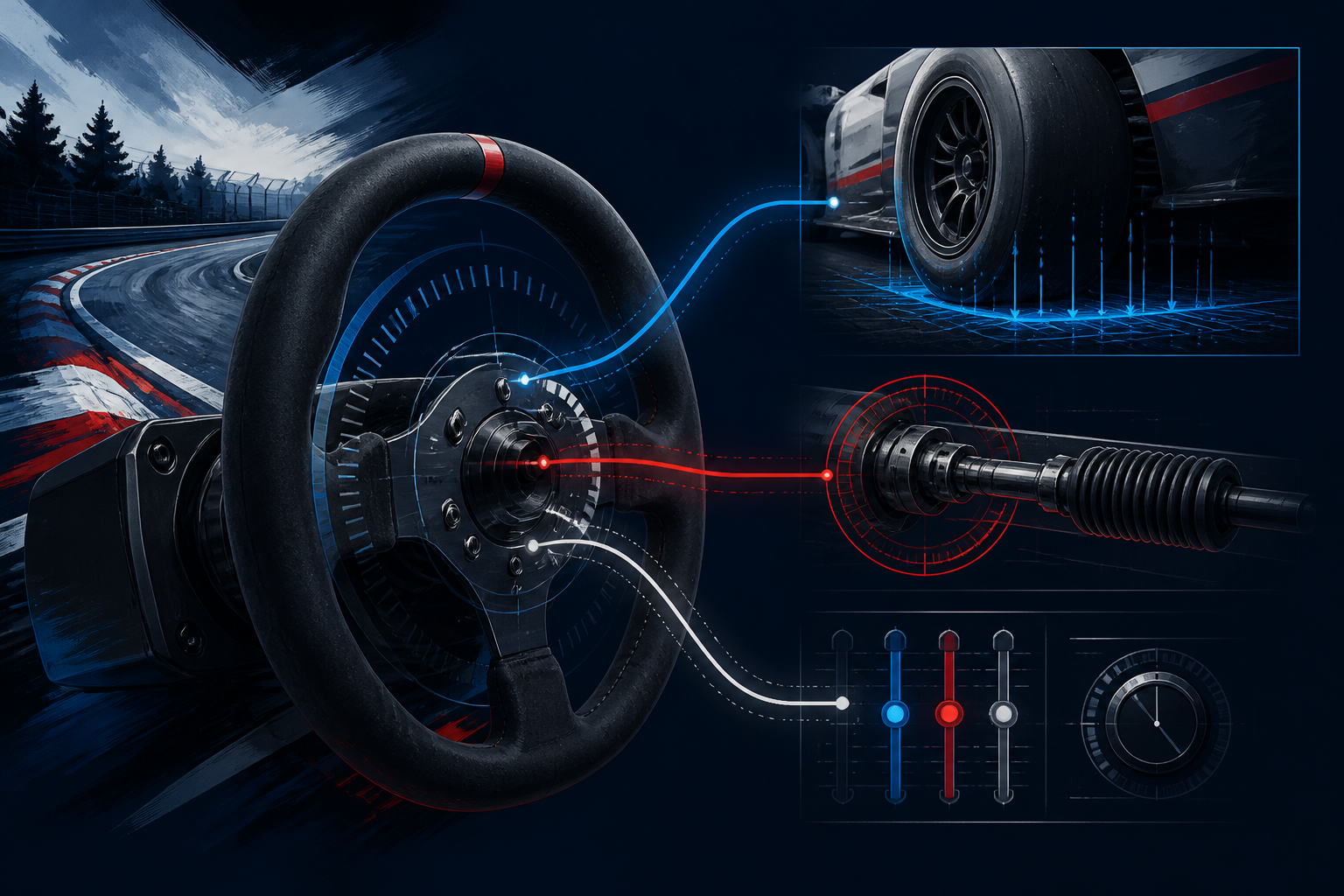 RaceRoom Reworks Force Feedback from Tyres to Steering