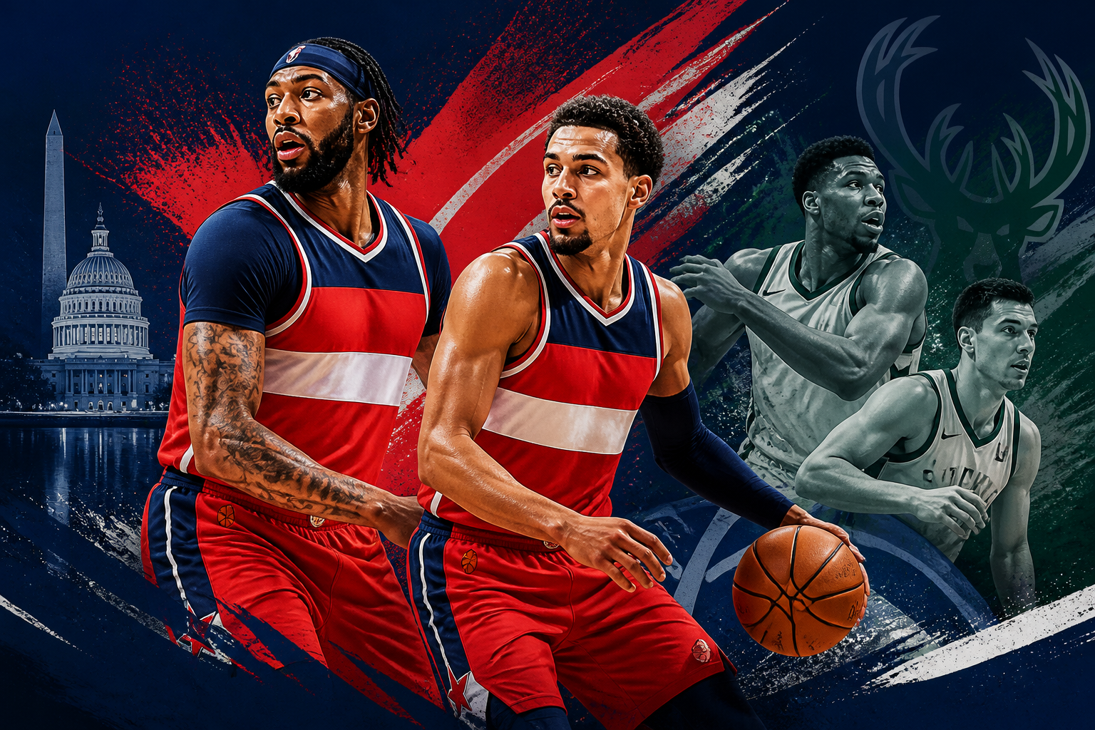 Davis and Young lead Wizards past Bucks