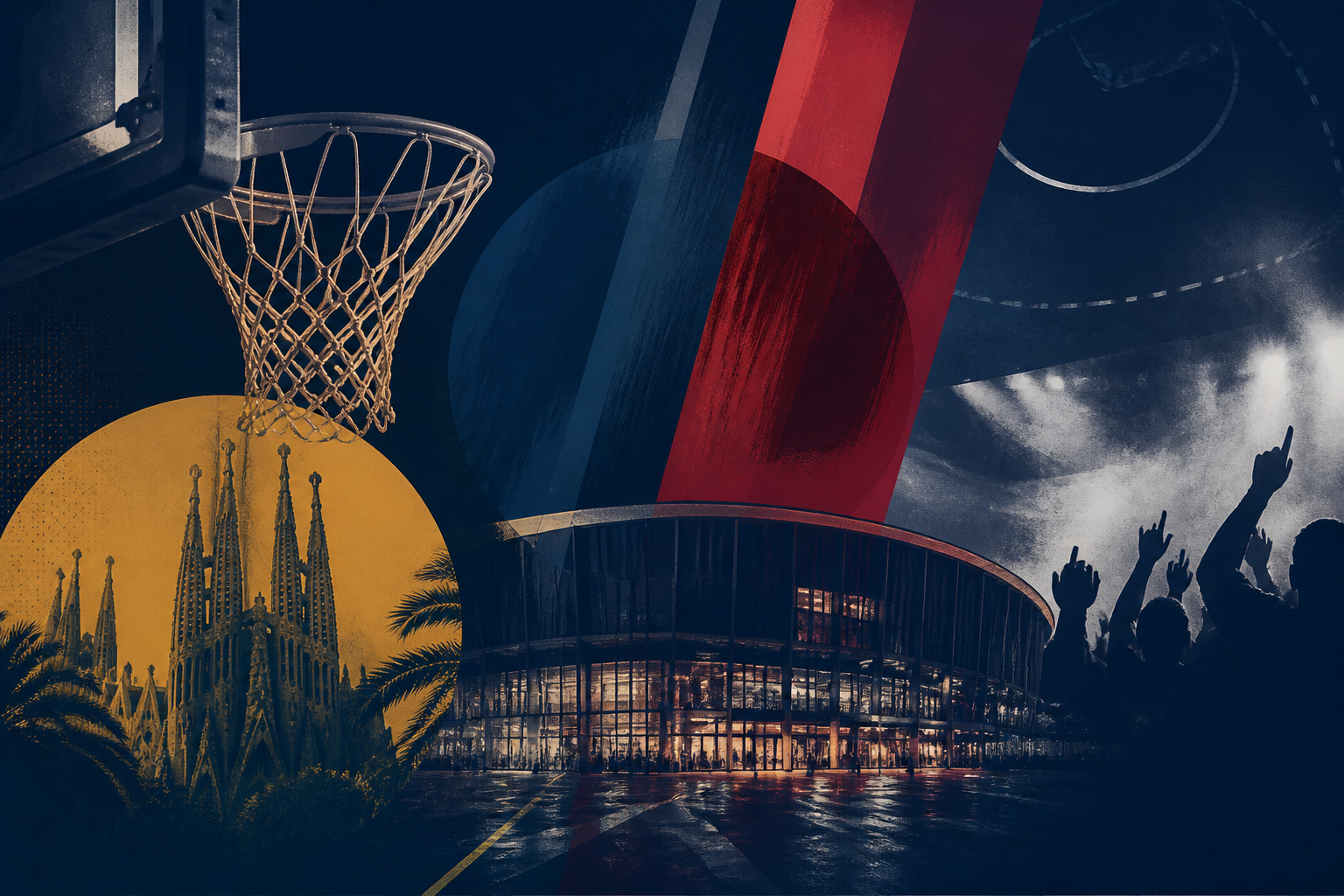 Barcelona lead Milan 71–64 with 10 minutes left